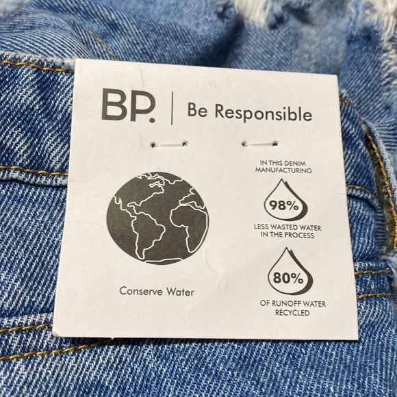 BoHo Denim Shorts BP 'Vintage Light Destroy' New Size 29 - Picture 4 of 10